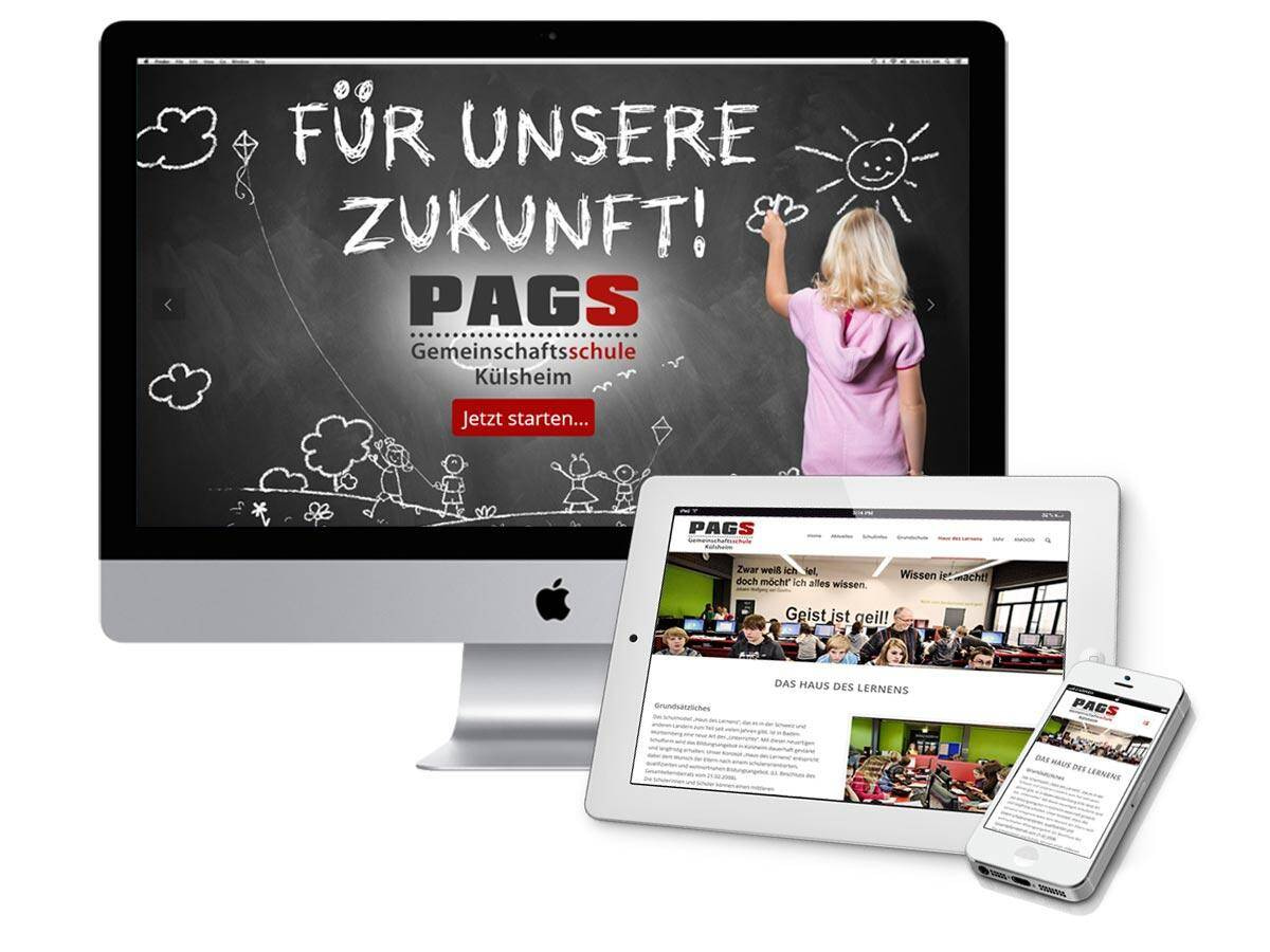 Website Mockup PAGS-Website